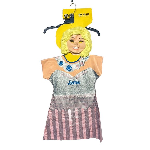 Vintage 1987 Ben Cooper Barbie Mask & Jewel Secrets Costume Size 8-10 New - READ - Picture 1 of 12